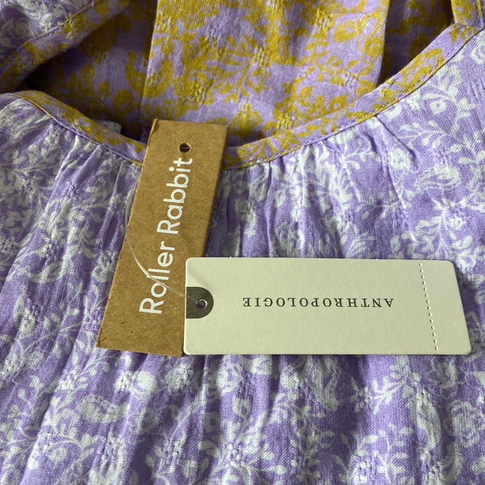 Anthropologie Roller Rabbit Ismay Dakota Maxi Dress size M new with tag - Picture 7 of 7